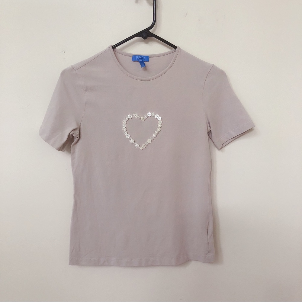 ESCADA sports women heart tee shirt